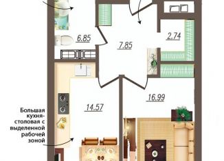 Продаю 1-комнатную квартиру, 50 м2, Орловская область