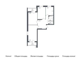 Продаю 3-комнатную квартиру, 85.7 м2, посёлок Жилино-1, жилой комплекс Егорово Парк, к4
