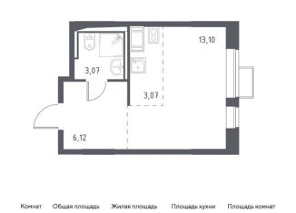 Квартира на продажу студия, 25.4 м2, деревня Мисайлово, микрорайон Пригород Лесное, к11.1