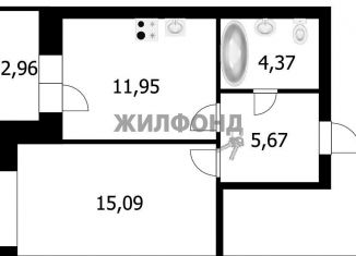 Продажа 1-комнатной квартиры, 37 м2, Новосибирск, 1-я Шоссейная улица, 54, ЖК На Шоссейной