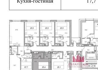 Продам квартиру студию, 25.7 м2, Москва, ЖК Метрополия, Волгоградский проспект, 32/3к4