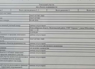 Земельный участок на продажу, 10 сот., СНТ Агролес, Юбилейная улица, 58