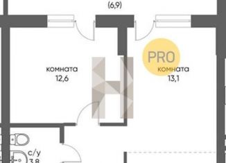 Продажа однокомнатной квартиры, 43.8 м2, Новосибирск, Дзержинский район, улица Коминтерна, 1с