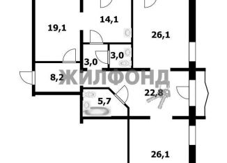 Продаю 4-комнатную квартиру, 148 м2, Новосибирск, Нарымская улица, метро Красный проспект