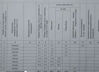 Продается 3-ком. квартира, 50.7 м2, Казань, улица Лейтенанта Красикова, 2, ЖК Юдино