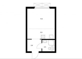 Продается квартира студия, 23.6 м2, Москва, жилой комплекс Руставели 14, к1/2, метро Дмитровская