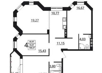 Продается 4-ком. квартира, 100 м2, Волгоград, Дзержинский район, улица Покрышкина, 2