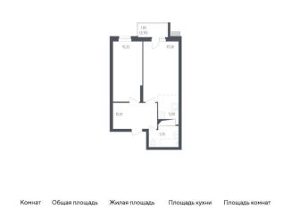 Продажа двухкомнатной квартиры, 54.7 м2, посёлок Жилино-1, жилой комплекс Егорово Парк, к2