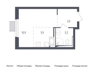 Продам квартиру студию, 21.9 м2, Мытищи, жилой комплекс Мытищи Парк, к4.2, ЖК Мытищи Парк