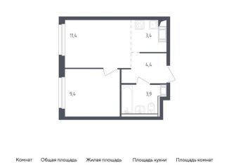 Продажа 1-комнатной квартиры, 32.5 м2, Мытищи, жилой комплекс Мытищи Парк, к4.2