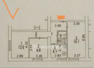 Продаю трехкомнатную квартиру, 62 м2, Москва, 3-я Рыбинская улица, 21к3, метро Сокольники