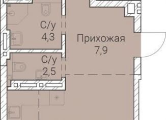 Продаю однокомнатную квартиру, 68.1 м2, Новосибирск, Овражная улица, 2А, метро Гагаринская