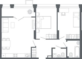 Продается 2-комнатная квартира, 75.1 м2, Екатеринбург, ЖК Проспект Мира