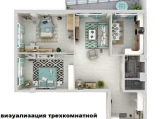 Продается 3-ком. квартира, 82.5 м2, Абакан, улица Итыгина, 2