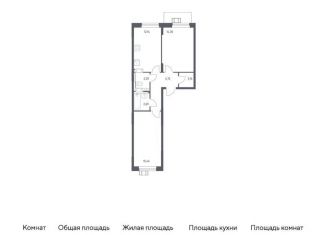 Продам двухкомнатную квартиру, 56.3 м2, посёлок Мирный, Рязанская улица, 2
