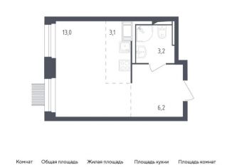 Продается квартира студия, 25.5 м2, Мытищи, ЖК Мытищи Парк, жилой комплекс Мытищи Парк, к4