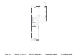 Продам 2-комнатную квартиру, 57.4 м2, поселение Филимонковское, жилой комплекс Квартал Марьино, к4