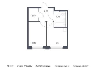 Продаю 1-комнатную квартиру, 31 м2, Тюмень, жилой комплекс Чаркова 72, 1.4