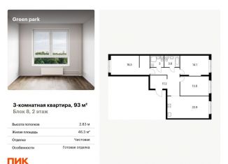 Продажа 3-ком. квартиры, 93 м2, Москва, Берёзовая аллея, 17к2