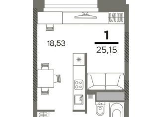 Продажа 1-комнатной квартиры, 25.2 м2, Рязанская область