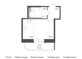 Продается квартира студия, 22.3 м2, Санкт-Петербург, жилой комплекс Живи в Рыбацком, 4