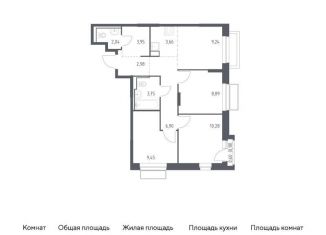 Продажа 3-комнатной квартиры, 61.3 м2, Московская область