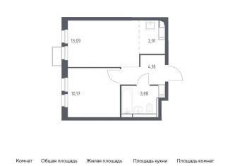 Продаю 1-комнатную квартиру, 34.2 м2, деревня Путилково