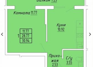 Продается 1-комнатная квартира, 30.7 м2, Судак
