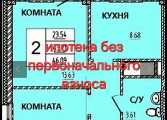 Продаю 1-комнатную квартиру, 46.2 м2, Красноярск