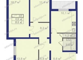 Продаю трехкомнатную квартиру, 85 м2, Москва, Новороссийская улица, Новороссийская улица