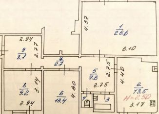 Продается 3-ком. квартира, 89.5 м2, Железногорск, улица Дружбы, 13