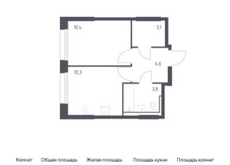 Продается однокомнатная квартира, 32.2 м2, Москва, Молжаниновский район, жилой комплекс Молжаниново, к1