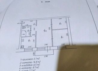 3-комнатная квартира на продажу, 42.9 м2, деревня Чижовка-2, Центральная улица, 9