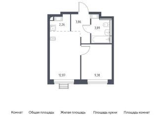Продажа однокомнатной квартиры, 32.3 м2, Московская область, жилой комплекс Прибрежный Парк, 9.1