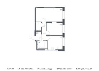 Двухкомнатная квартира на продажу, 53.3 м2, Москва, жилой комплекс Молжаниново, к1, Молжаниновский район