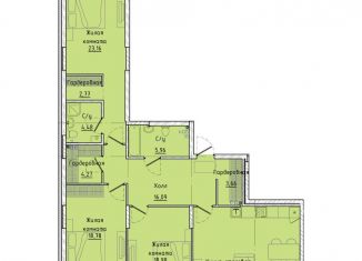 Продам 3-комнатную квартиру, 132.5 м2, Екатеринбург, Машинная улица, 1В/3, ЖК Клевер Парк