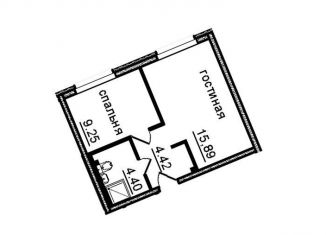 Продажа 1-комнатной квартиры, 34 м2, Санкт-Петербург, метро Дунайская, Витебский проспект, 99к1