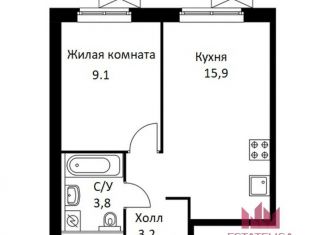 Продается однокомнатная квартира, 32.1 м2, Балашиха, ЖК Измайловский Лес, жилой комплекс Измайловский Лес, 6.1