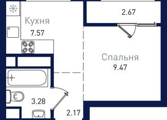 Продается однокомнатная квартира, 25.2 м2, Благовещенск