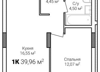 Продаю однокомнатную квартиру, 40 м2, Нижний Новгород, метро Горьковская, улица Героя Советского Союза Аристархова