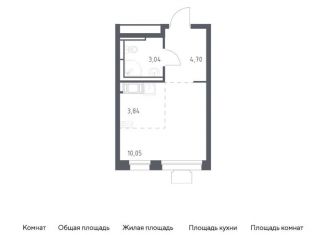 Продажа квартиры студии, 21.6 м2, посёлок Мирный, жилой комплекс Томилино Парк, к5.4