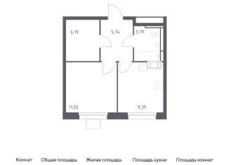 Продажа 1-комнатной квартиры, 36.1 м2, Московская область, жилой комплекс Томилино Парк, к5.4