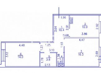 Продается 2-комнатная квартира, 57.7 м2, Шлиссельбург, улица Чекалова, 47