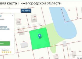 Участок на продажу, 5.9 сот., рабочий посёлок Горбатовка, садоводческое товарищество Сад № 3, 151