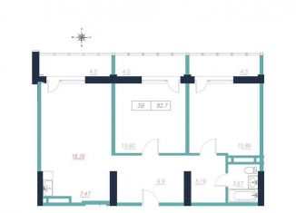 Продается 3-ком. квартира, 82.7 м2, Владивосток, Ленинский район