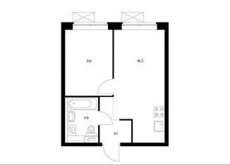 Продается однокомнатная квартира, 32.5 м2, Москва, ЖК Кронштадтский 14