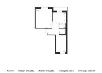 Двухкомнатная квартира на продажу, 67.7 м2, Санкт-Петербург, Уткин проспект, ЖК Малая Охта