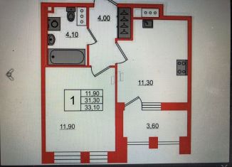 Продаю 1-комнатную квартиру, 31.3 м2, Санкт-Петербург, метро Удельная, Манчестерская улица, 5к1