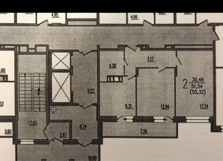 Продается двухкомнатная квартира, 55.3 м2, Брянск, улица имени А.М. Рекункова, 4, ЖК Академический