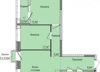 Продаю 2-ком. квартиру, 61.5 м2, Удмуртия, Центральная площадь